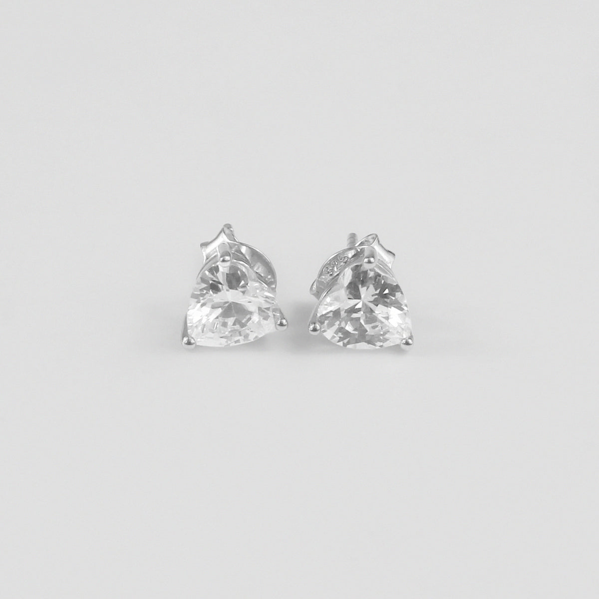 Glacier Heart Ear Studs