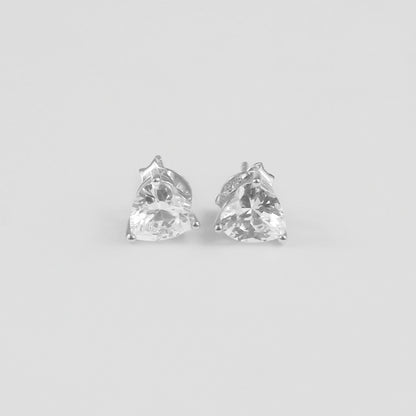 Glacier Heart Ear Studs