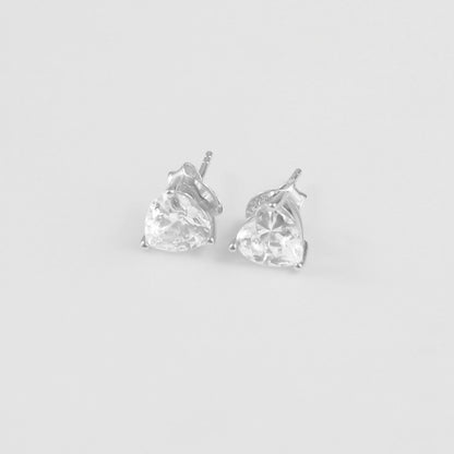 Glacier Heart Ear Studs