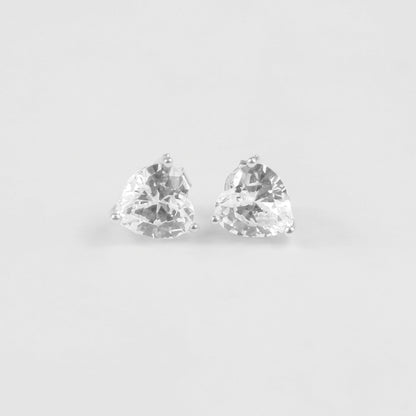 Glacier Heart Ear Studs