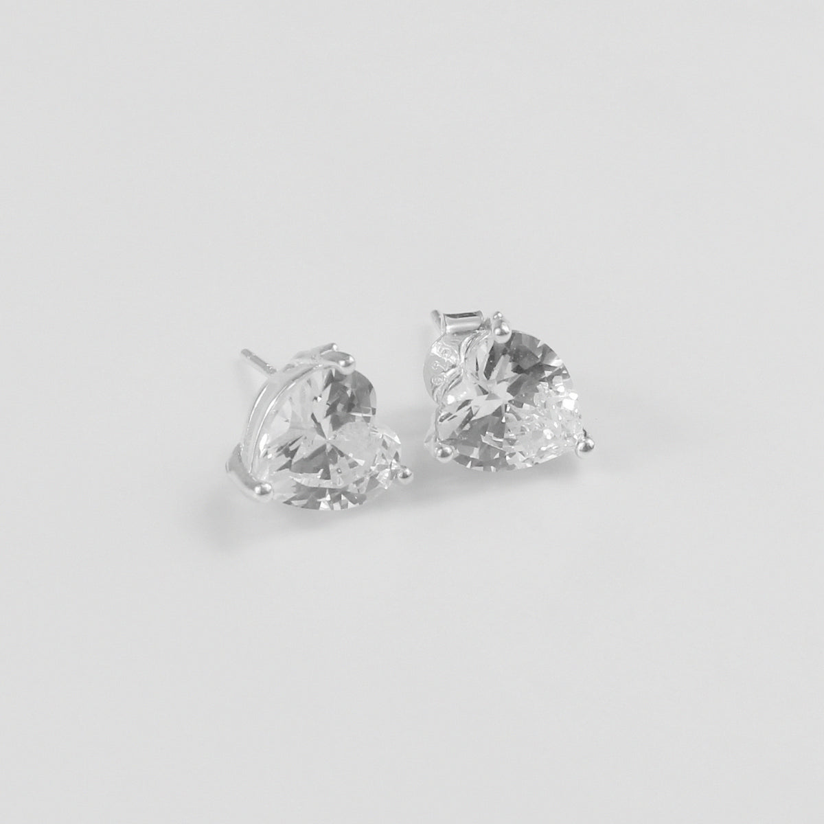 Glacier Heart Ear Studs