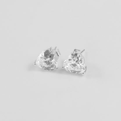 Glacier Heart Ear Studs