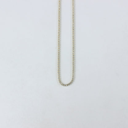 Golden Radiance Tennis Necklace