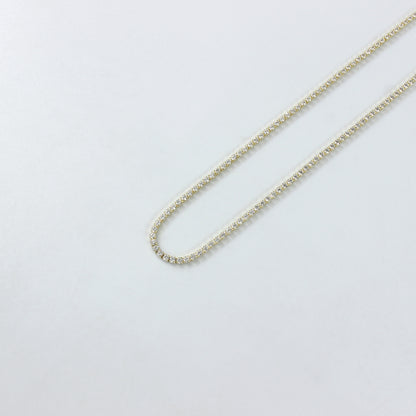 Golden Radiance Tennis Necklace