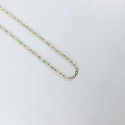 Golden Radiance Tennis Necklace