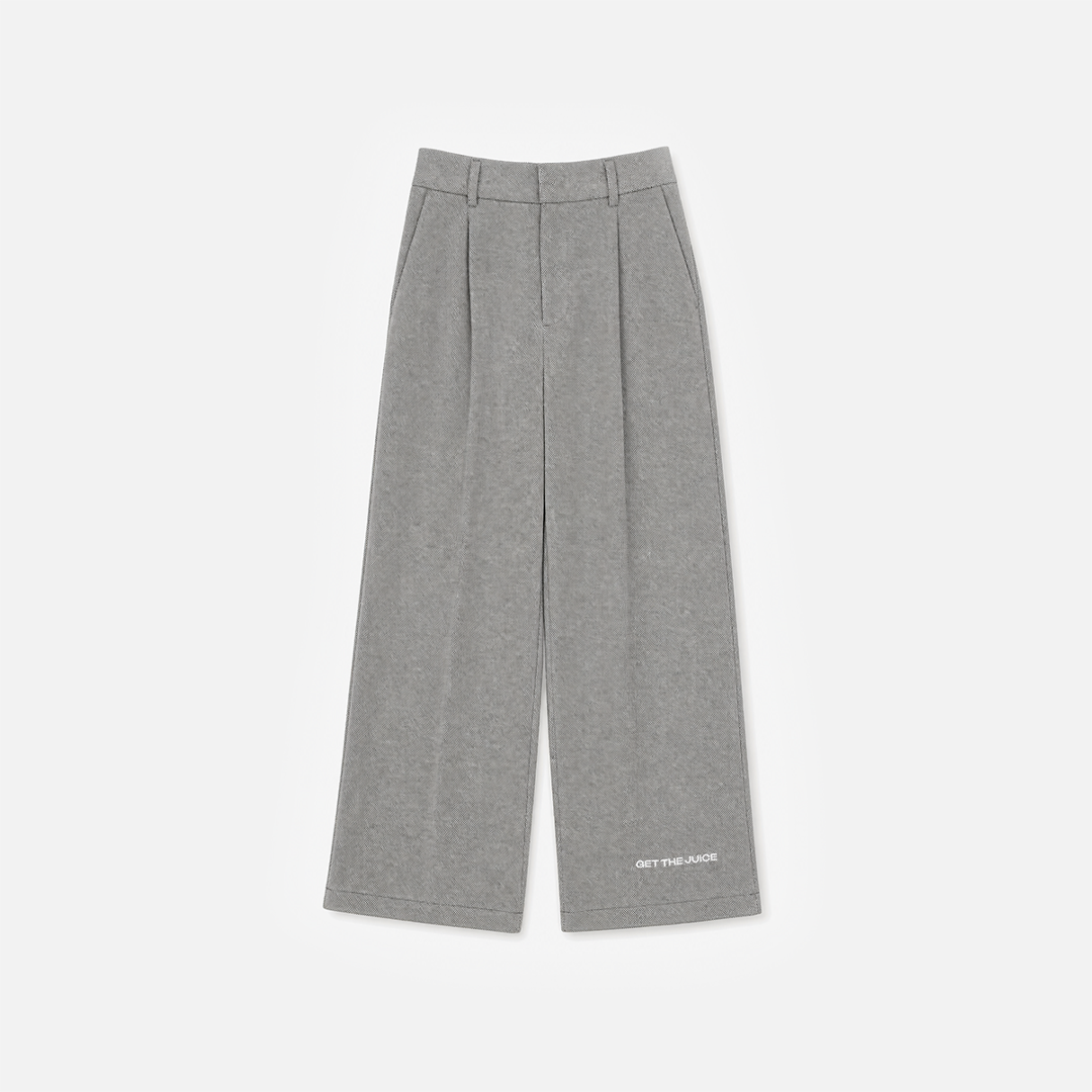 Gray Pleated Sweats pants