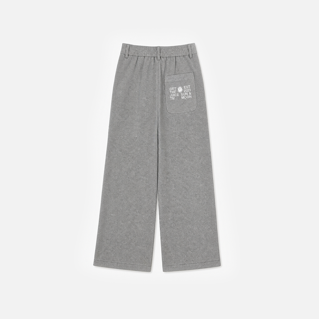 Gray Pleated Sweats pants