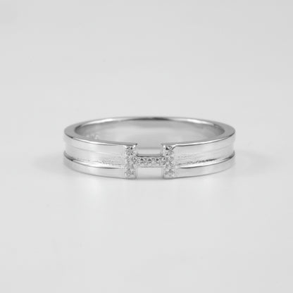 Gridline Gemstone Ring