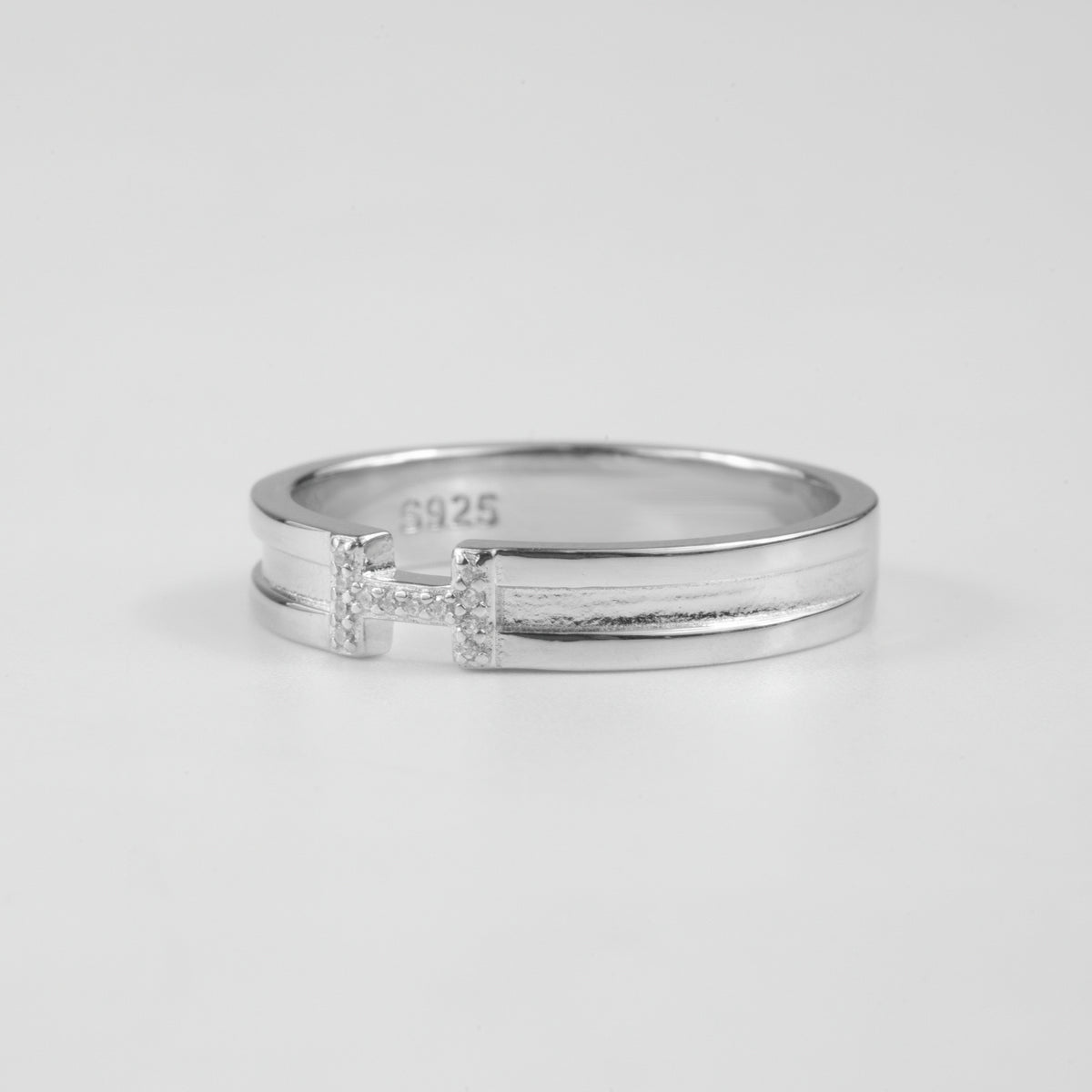 Gridline Gemstone Ring