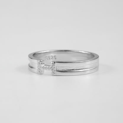 Gridline Gemstone Ring