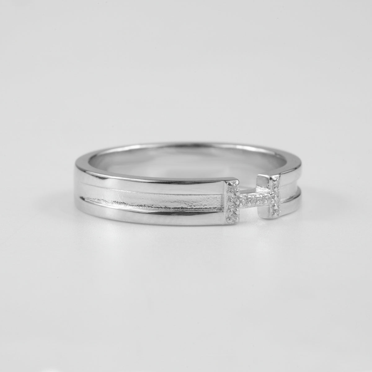 Gridline Gemstone Ring