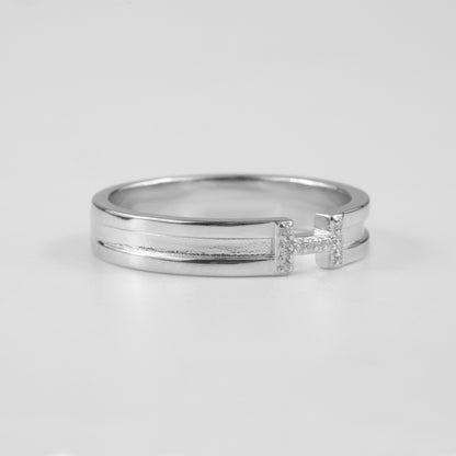 Gridline Gemstone Ring