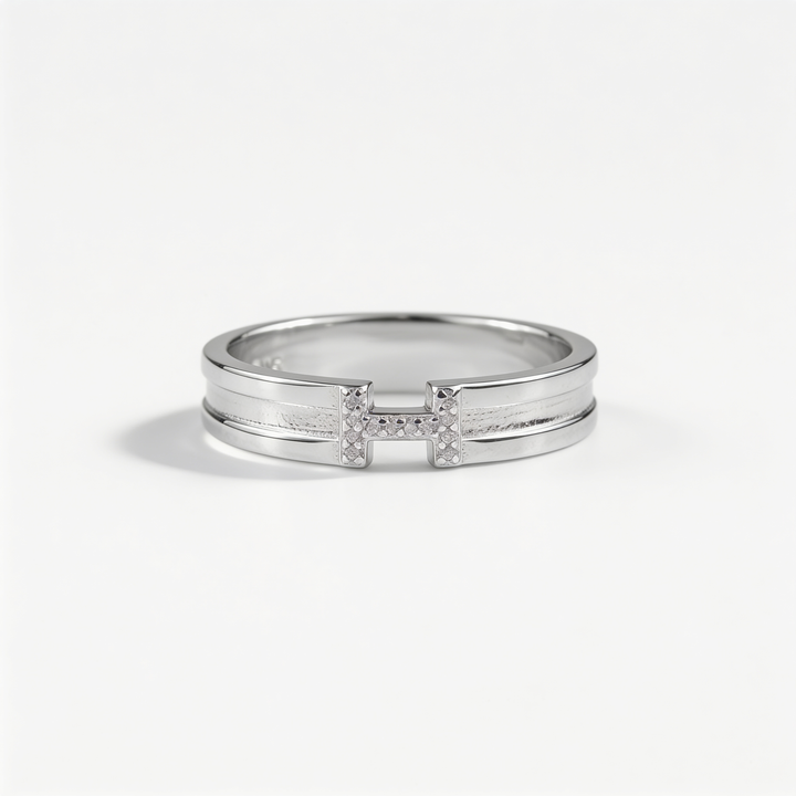 Gridline Gemstone Ring