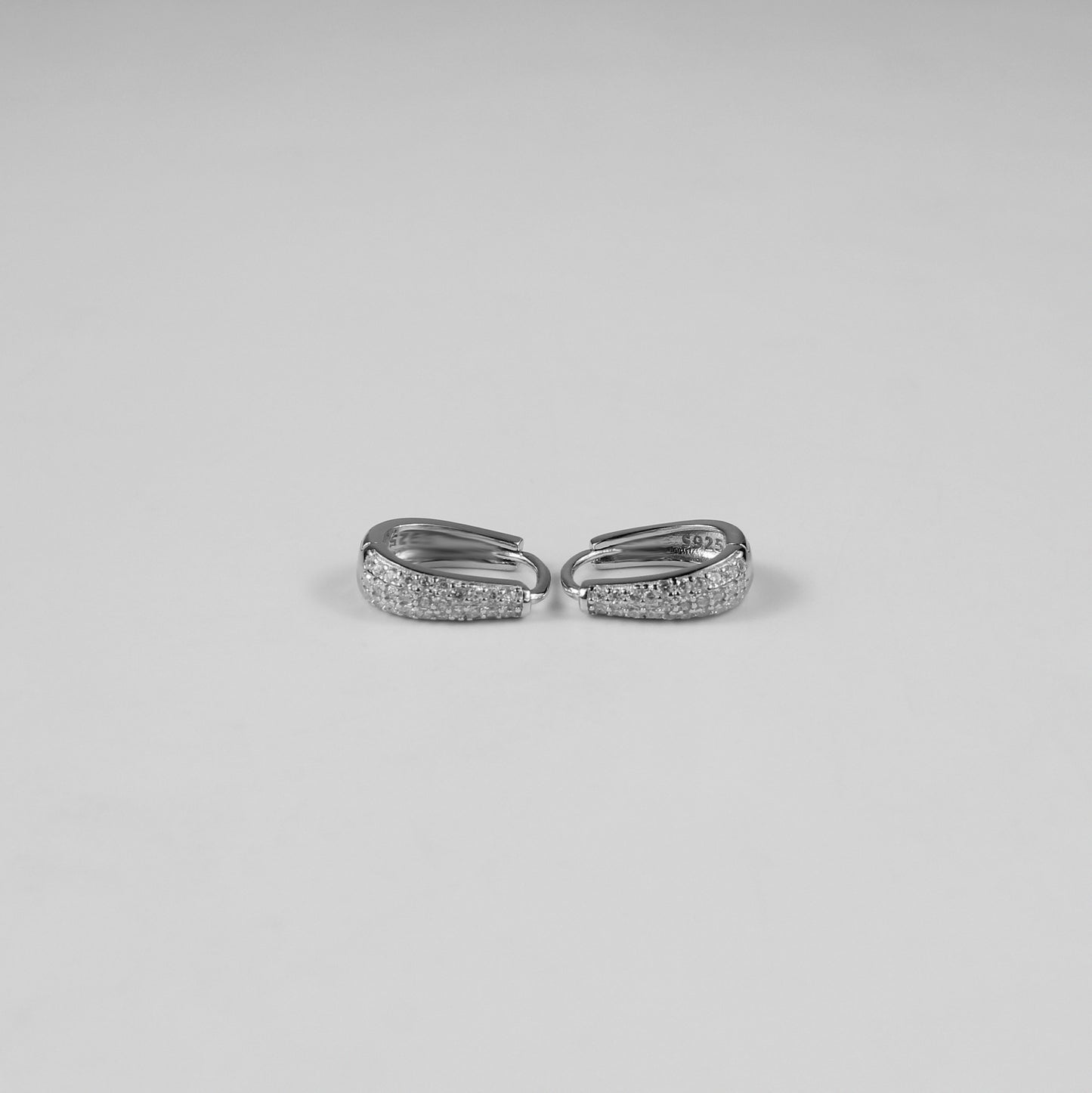 Icy Crescent Hoops