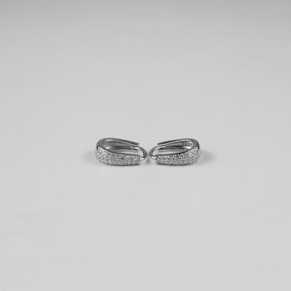 Icy Crescent Hoops