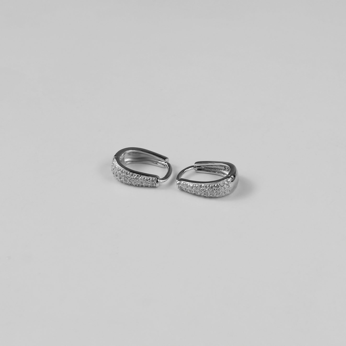 Icy Crescent Hoops