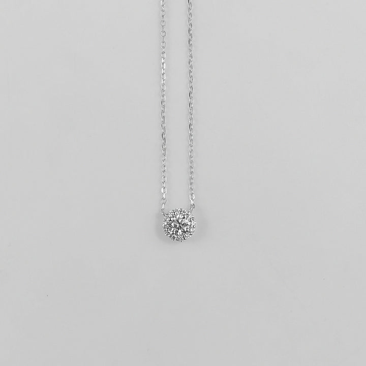 Imperial Solitaire Sterling Silver Lab-Grown Diamond Necklace