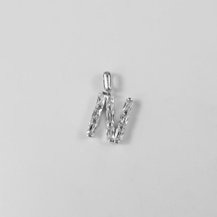 Initial N Stone Pendant