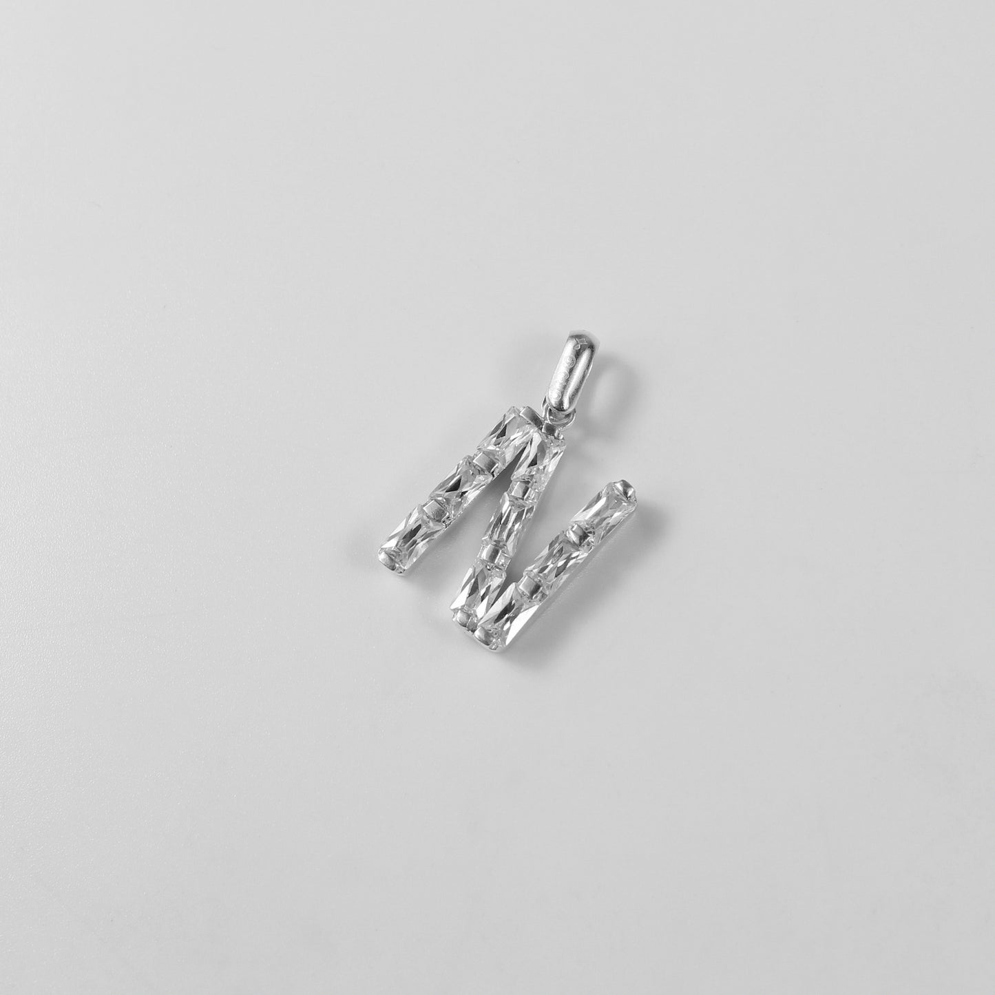 Initial N Stone Pendant