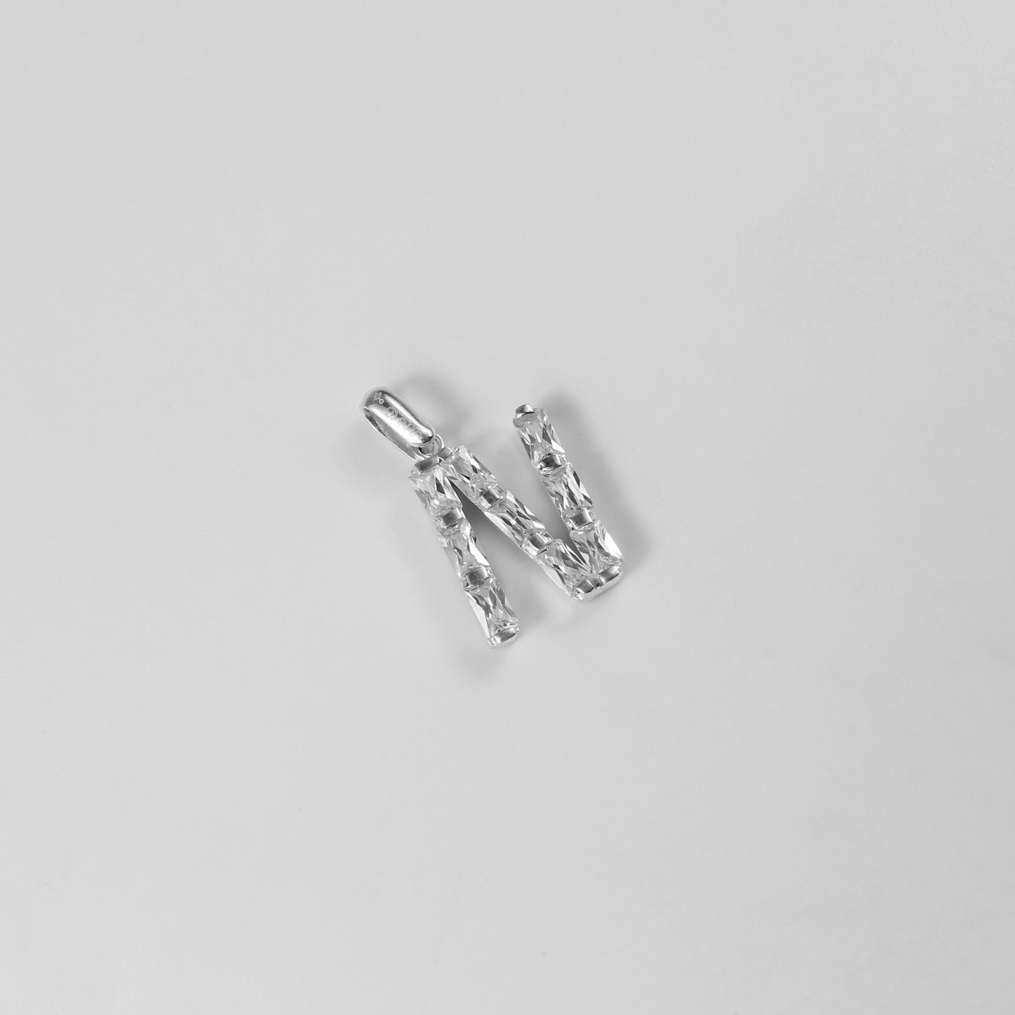 Initial N Stone Pendant