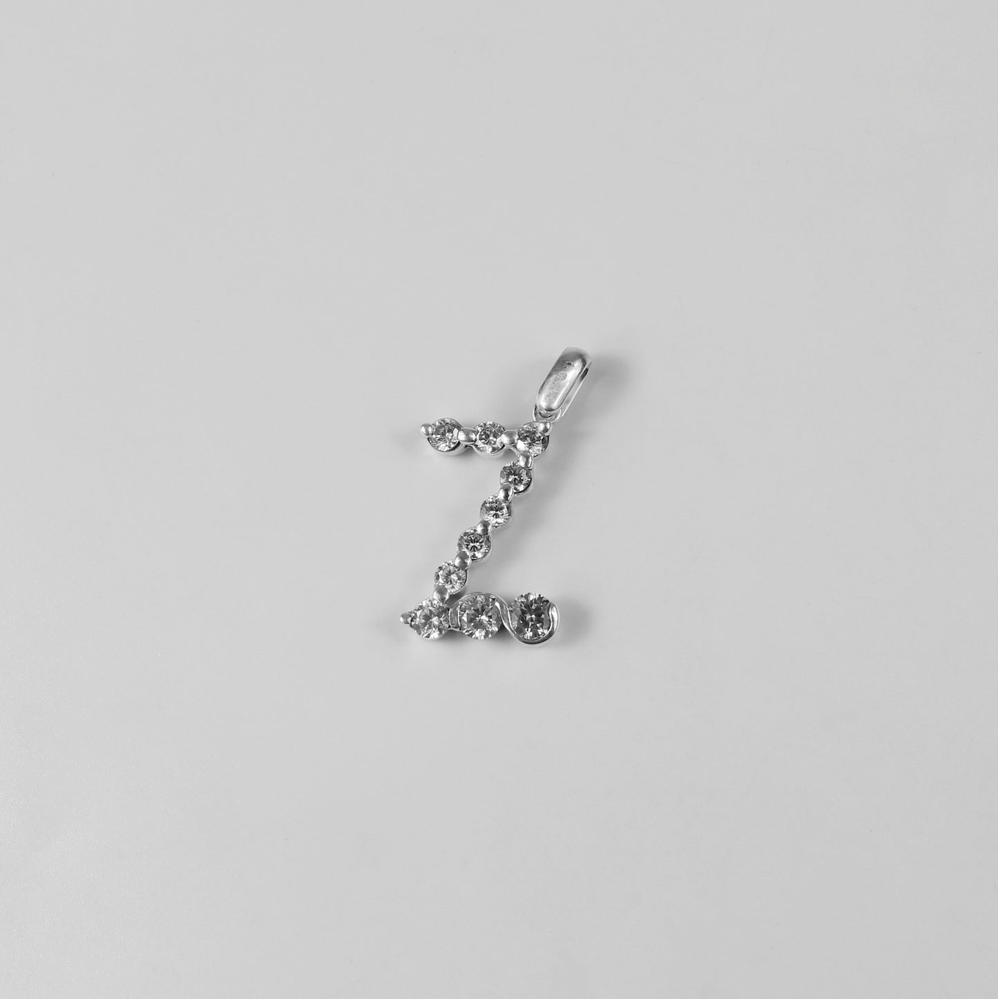 Initial Z Stone Pendant