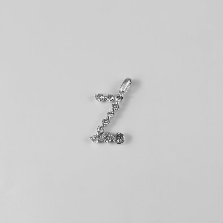 Initial Z Stone Pendant