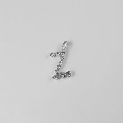 Initial Z Stone Pendant