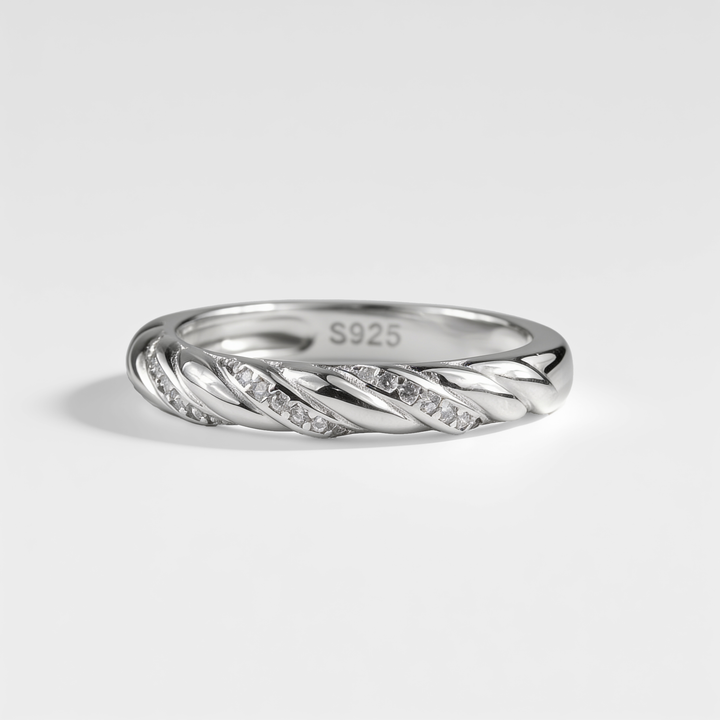 Spiral Sparkle Ring
