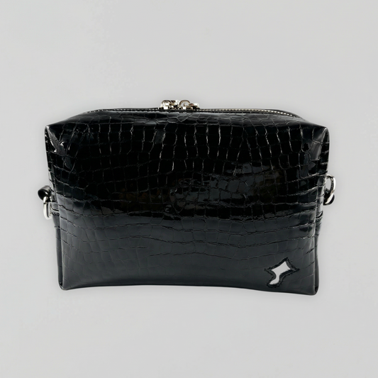 Juice Monogram Crossbody Bag (Black)