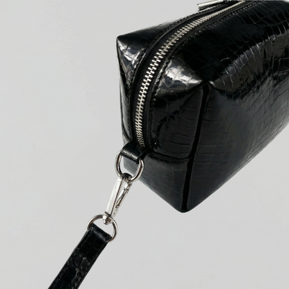 Juice Monogram Crossbody Bag (Black)