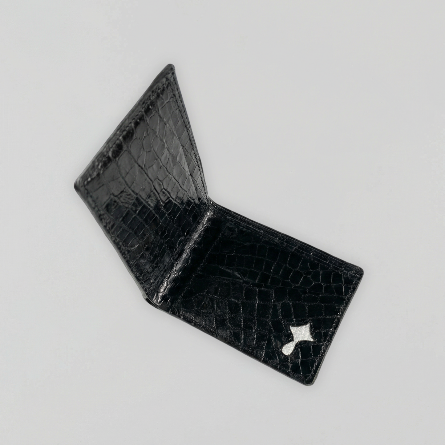 Juice Obsidian Croc Wallet (Black)
