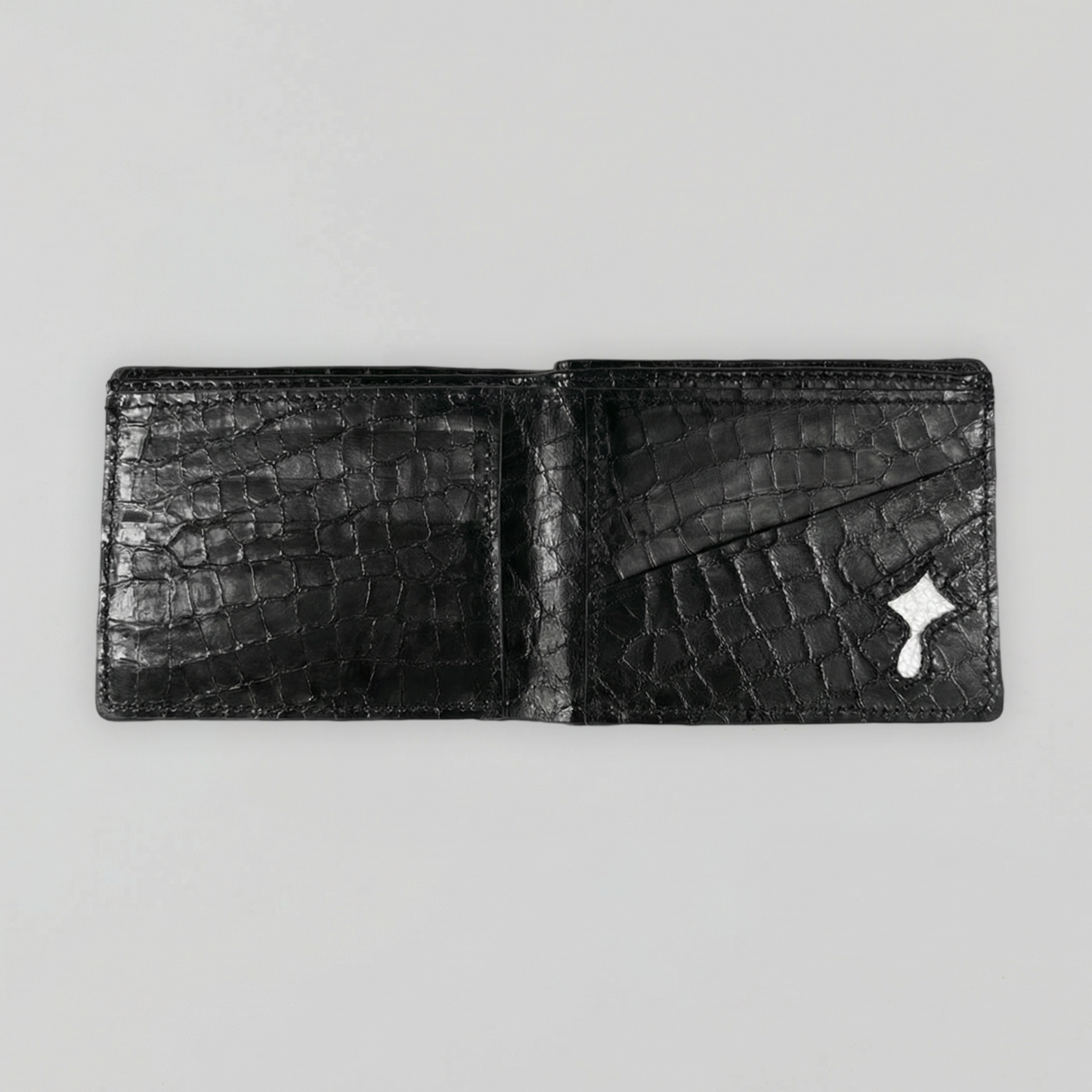 Juice Obsidian Croc Wallet (Black)