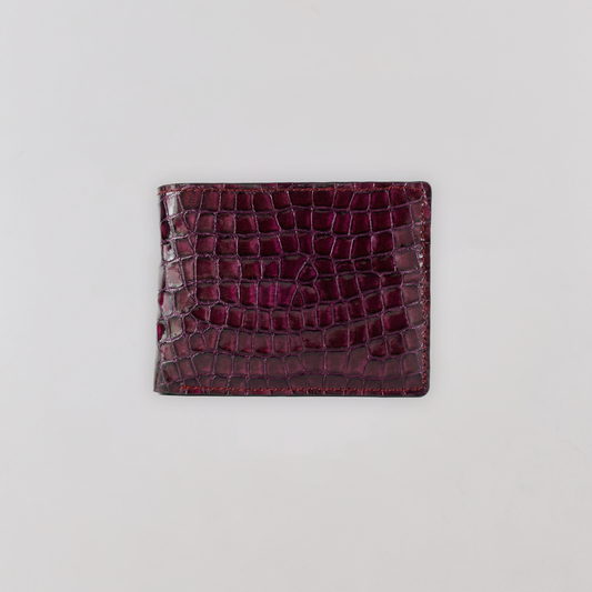 Juice Obsidian Croc Wallet (Maroon)