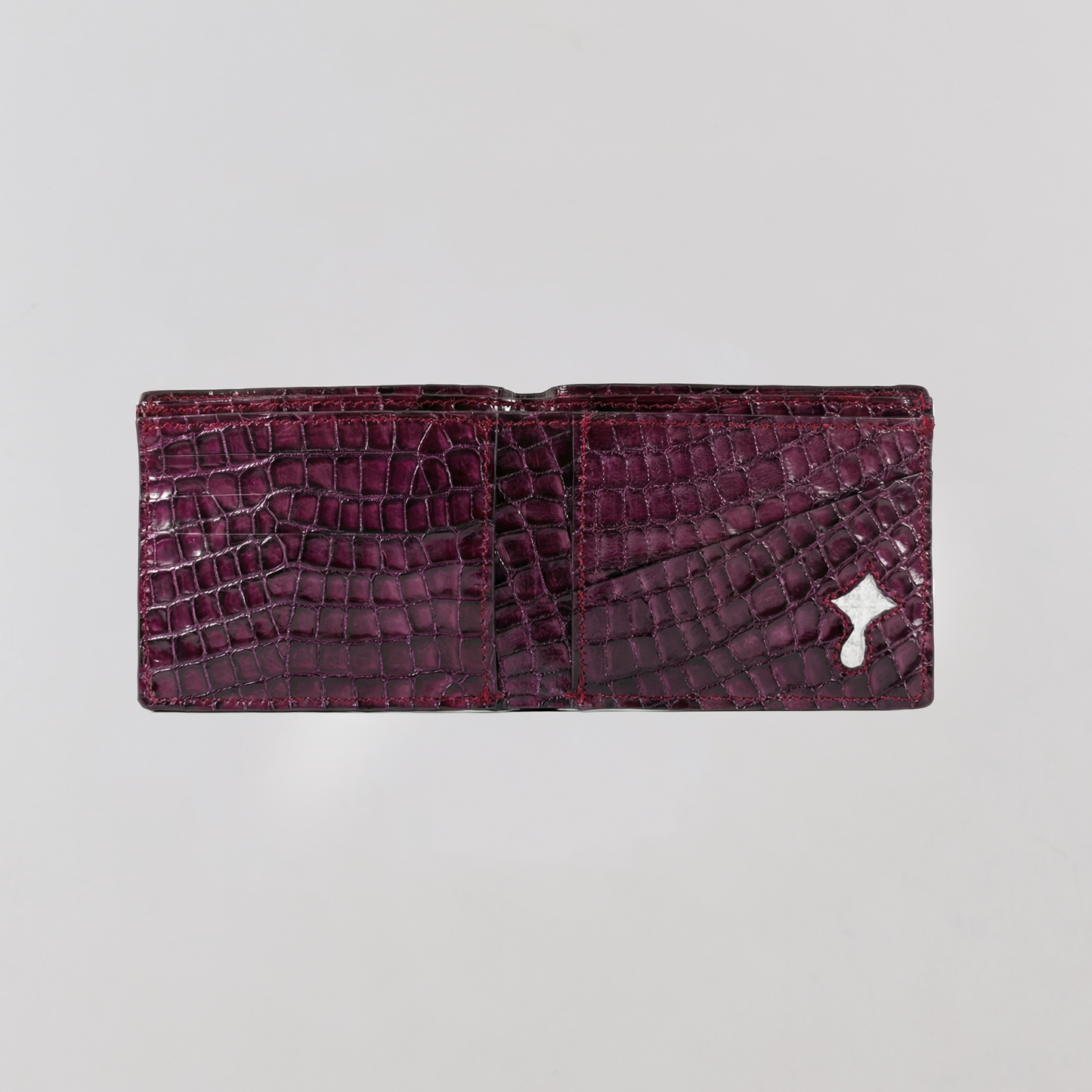 Juice Obsidian Croc Wallet (Maroon)