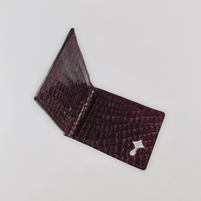 Juice Obsidian Croc Wallet (Maroon)
