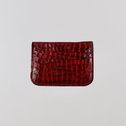 Juice Scarlet Croc Card Holder (Red)