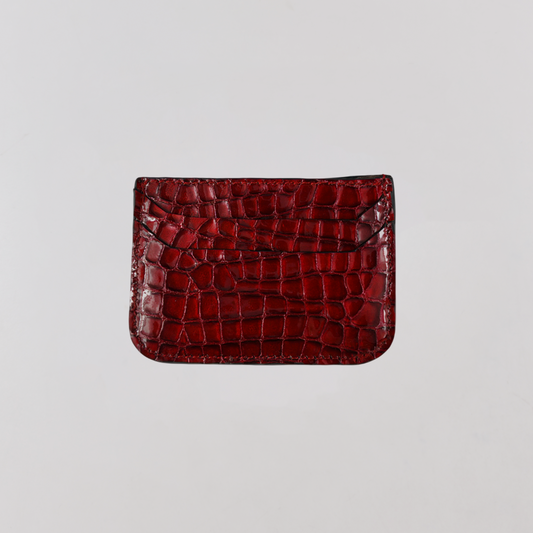 Juice Scarlet Croc Card Holder (Red)