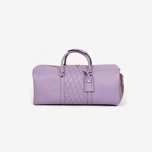 Lavender Lattice Duffle Bag