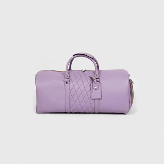 Lavender Lattice Duffle Bag