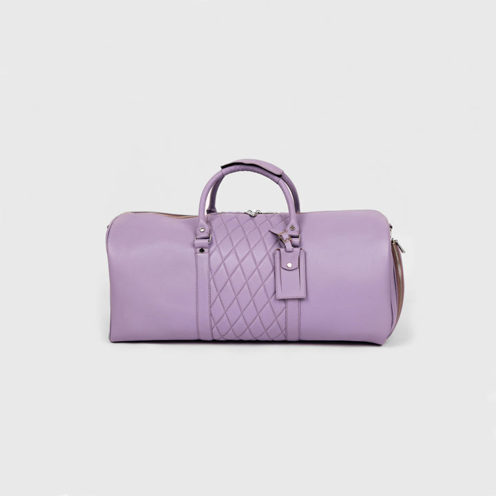 Lavender Lattice Duffle Bag
