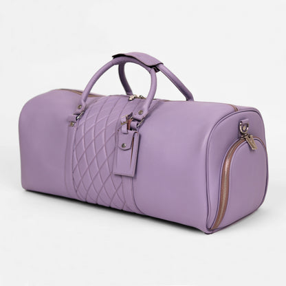 Lavender Lattice Duffle Bag