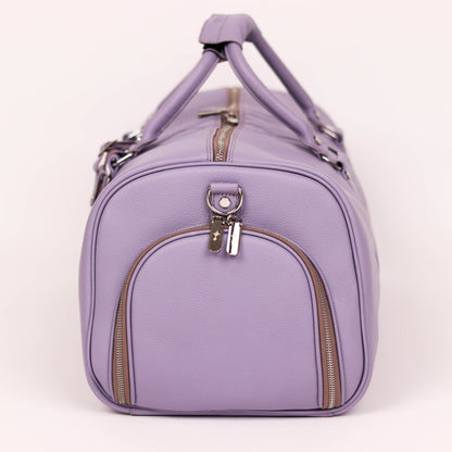 Lavender Lattice Duffle Bag