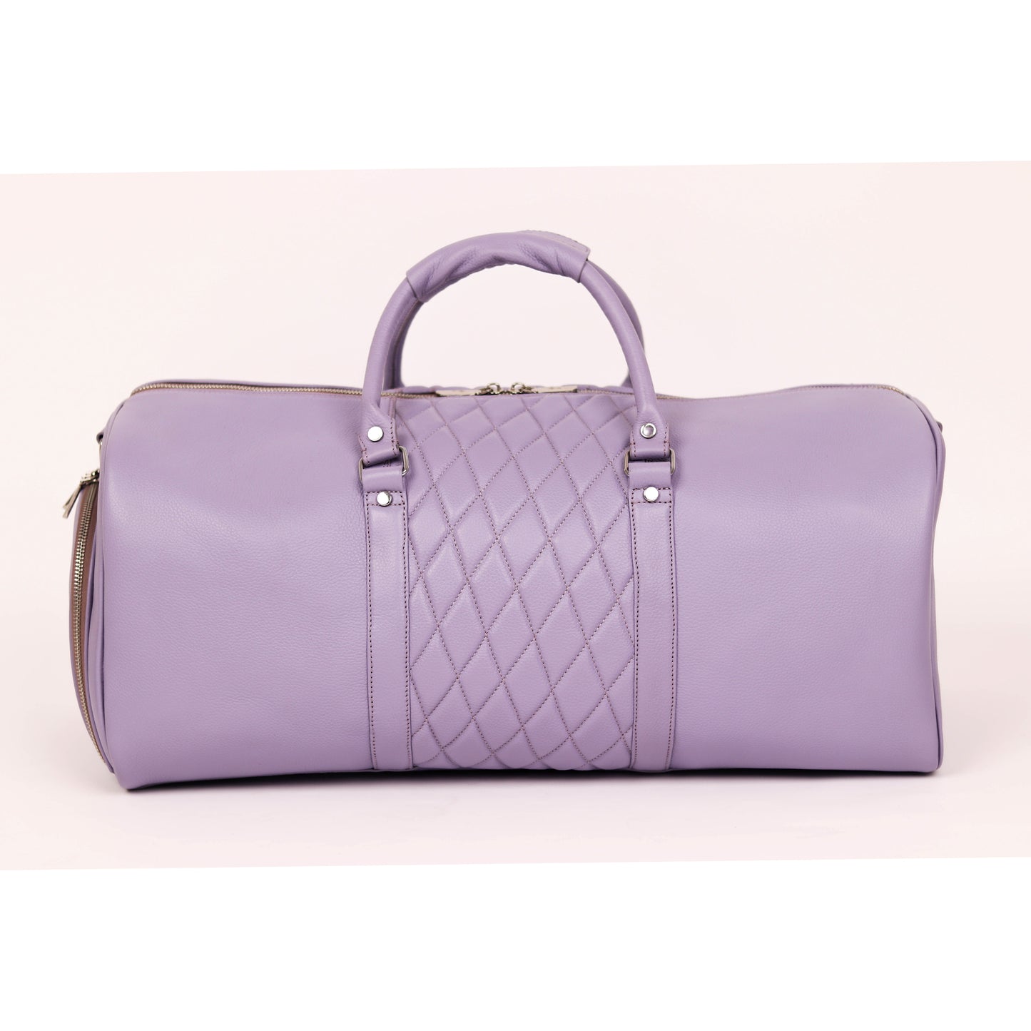 Lavender Lattice Duffle Bag
