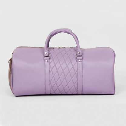 Lavender Lattice Duffle Bag