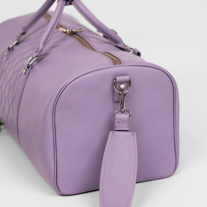 Lavender Lattice Duffle Bag