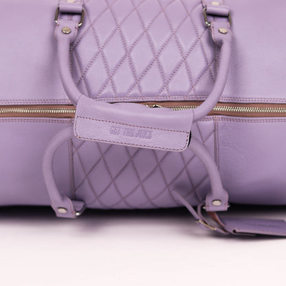 Lavender Lattice Duffle Bag