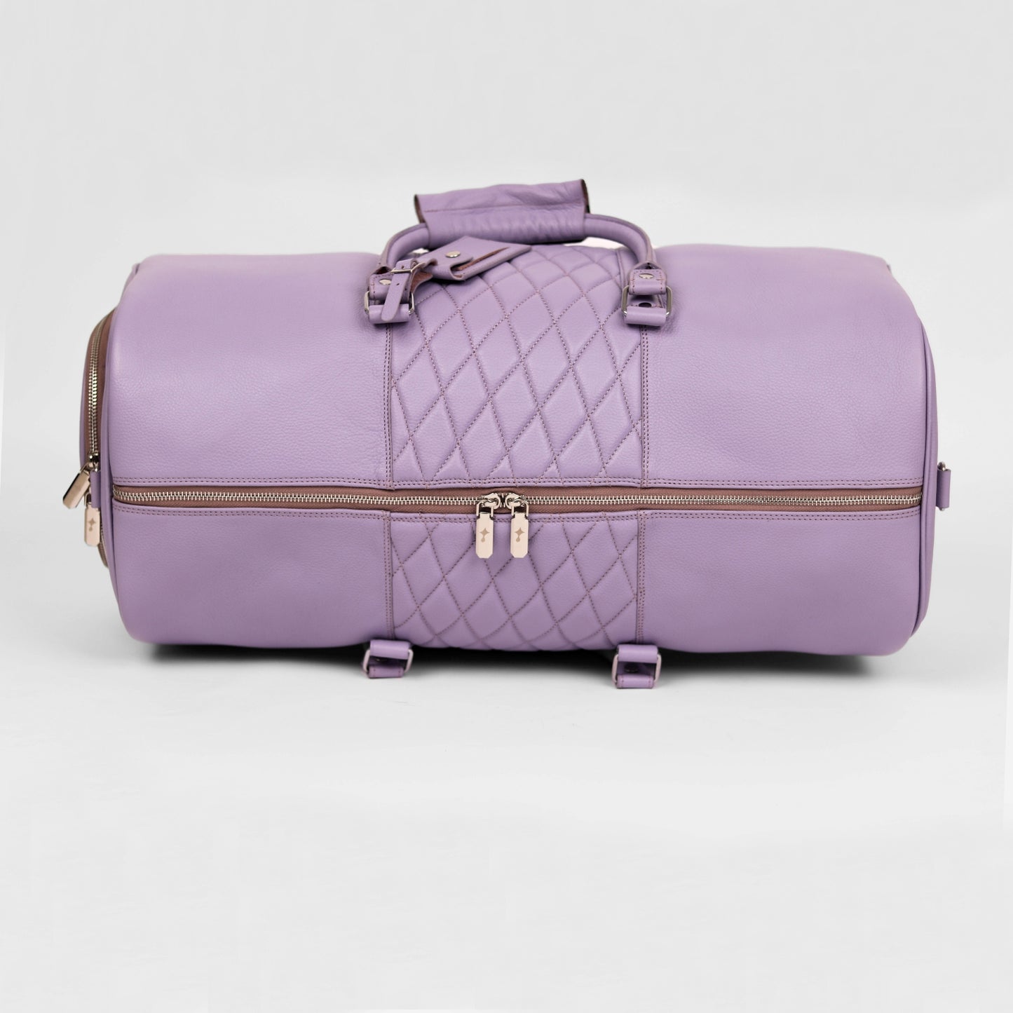 Lavender Lattice Duffle Bag