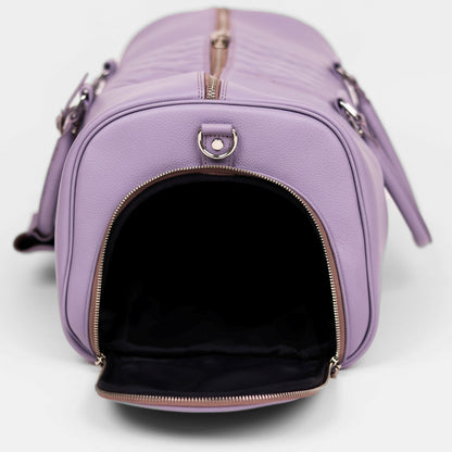 Lavender Lattice Duffle Bag