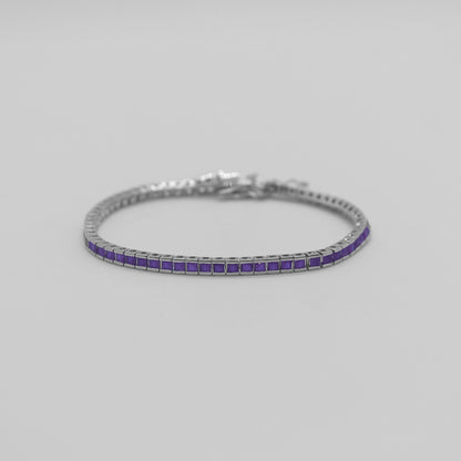 Linear Elegance Tennis Bracelet