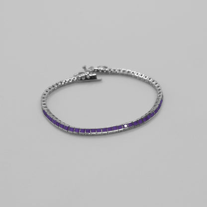 Linear Elegance Tennis Bracelet